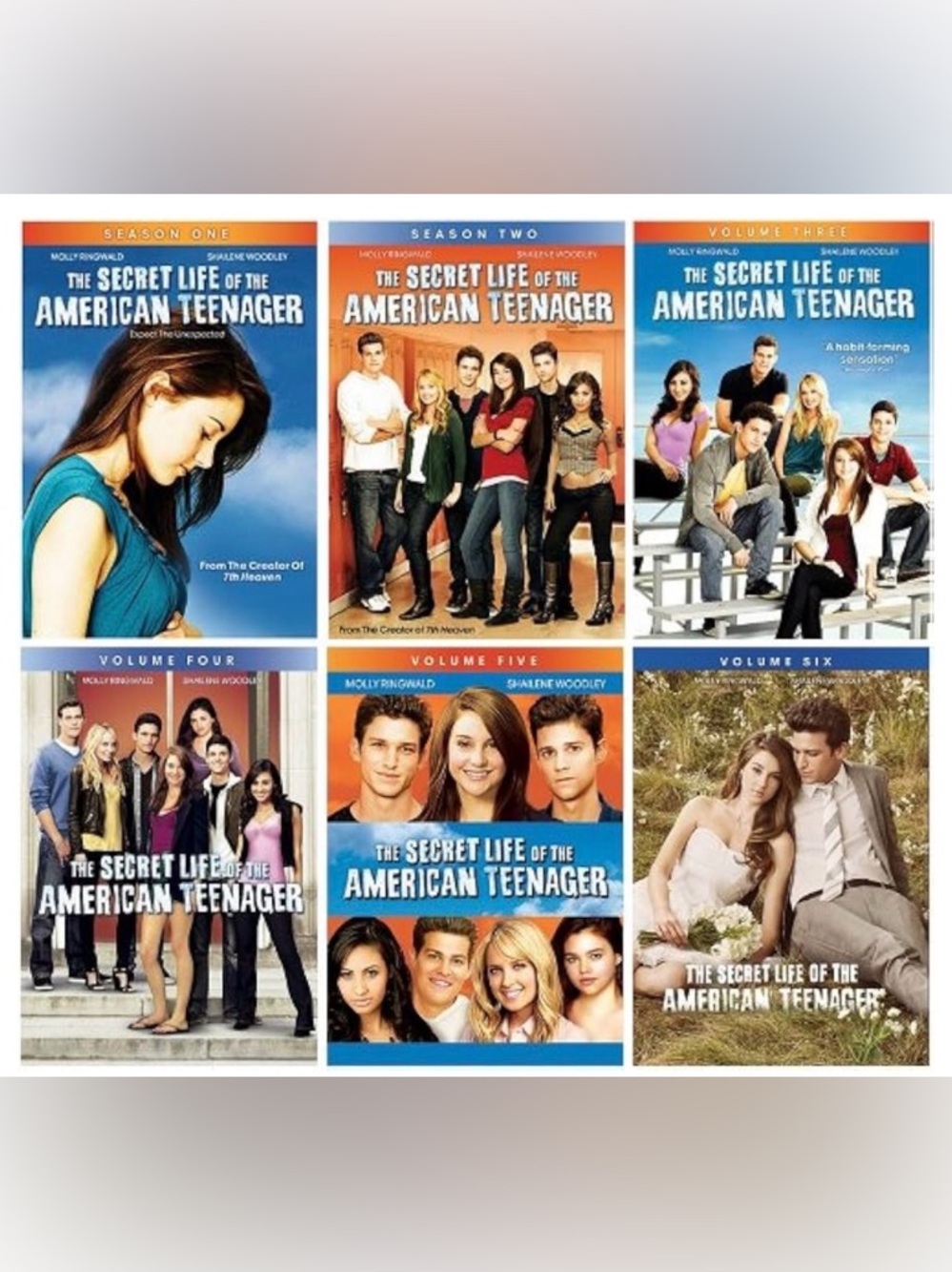 The Secret Life of the American Teenager DVD *VOLUMES 1-6*